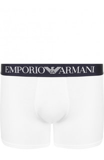 Хлопковые боксеры с широкой резинкой Emporio Armani