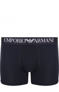 Хлопковые боксеры с широкой резинкой Emporio Armani
