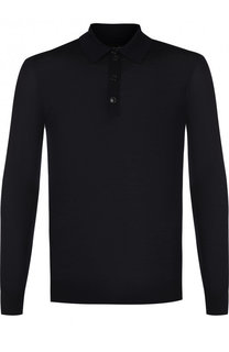 Шерстяное поло с длинными рукавами Giorgio Armani