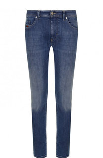 Джинсы прямого кроя с потертостями Diesel