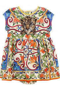Хлопковый комплект из платья и трусов Dolce &amp; Gabbana