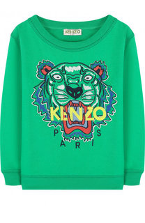 Хлопковый свитшот с вышивкой Kenzo