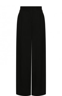 Однотонные расклешенные брюки из вискозы Emporio Armani