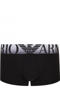 Хлопковые боксеры с широкой резинкой Emporio Armani
