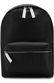 Кожаный рюкзак с внешним карманом на молнии Iceberg