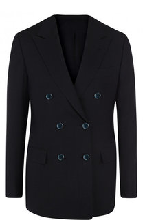 Двубортный приталенный жакет из шерсти Kiton