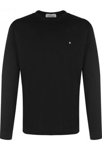 Однотонный хлопковый лонгслив Stone Island