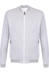 Хлопковая толстовка на молнии Ermenegildo Zegna