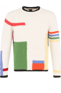 Шерстяной свитер фактурной вязки Thom Browne