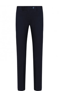 Укороченные однотонные брюки из шерсти Kiton