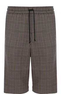 Шерстяные шорты в клетку Dries Van Noten