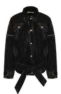 Джинсовая куртка свободного кроя с потертостями Givenchy