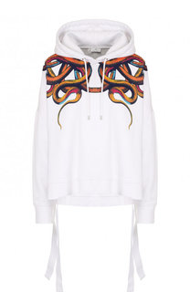 Хлопковая толстовка свободного кроя с принтом Marcelo Burlon