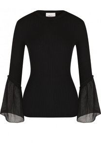 Приталенный пуловер из смеси шелка и хлопка 3.1 Phillip Lim