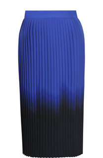 Плиссированная юбка-миди с эффектом деграде DKNY