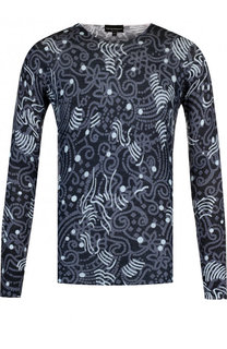 Джемпер тонкой вязки из смеси вискозы и шерсти Emporio Armani