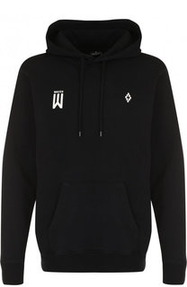 Хлопковое худи с принтом Marcelo Burlon