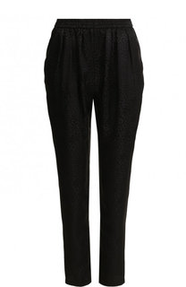 Укороченные однотонные брюки из шелка Stella McCartney