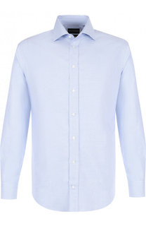 Хлопковая сорочка с воротником кент Emporio Armani