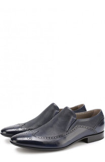 Кожаные лоферы с брогированием Aldo Brue