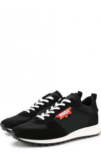Комбинированные кроссовки New Runner Hiking на шнуровке Dsquared2