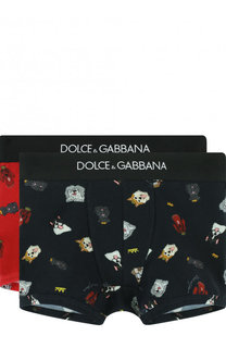 Хлопковые боксеры с принтом Dolce &amp; Gabbana