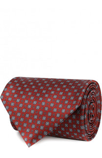 Шелковый галстук с узором Brioni