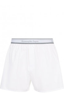 Хлопковые боксеры свободного кроя с широкой резинкой Ermenegildo Zegna