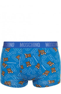 Хлопковые боксеры с широкой резинкой Moschino