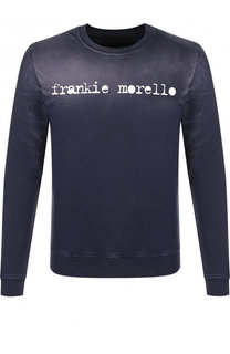 Хлопковый свитшот с логотипом бренда Frankie Morello