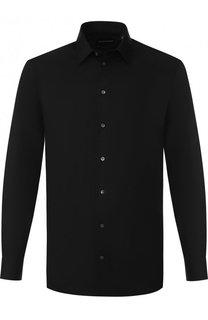 Хлопковая сорочка с воротником кент Emporio Armani