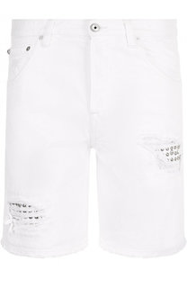 Джинсовые шорты с потертостями Just Cavalli