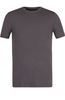 Футболка из вискозы с круглым вырезом Emporio Armani