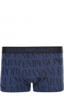 Хлопковые боксеры с широкой резинкой Emporio Armani