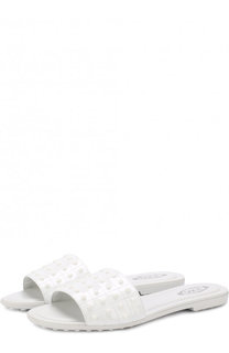 Кожаные шлепанцы с декором Tod’s Tods