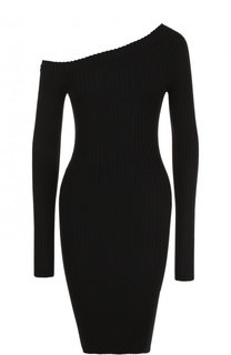 Однотонное шелковое платье-футляр Helmut Lang