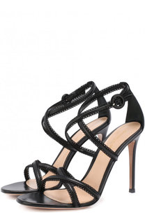 Кожаные босоножки Dafne на шпильке Gianvito Rossi