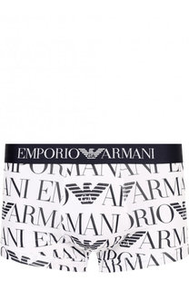 Хлопковые боксеры с широкой резинкой Emporio Armani
