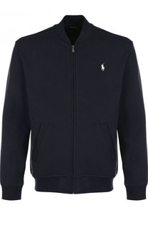 Однотонный хлопковый кардиган на молнии Polo Ralph Lauren