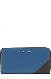 Кожаный кошелек на молнии с логотипом бренда Marc Jacobs