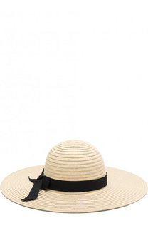 Соломенная шляпа с лентой Emporio Armani