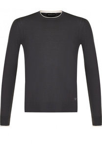 Джемпер из шерсти тонкой вязки Emporio Armani