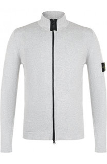 Хлопковый кардиган на молнии с воротником-стойкой Stone Island
