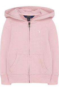 Хлопковый кардиган на молнии с капюшоном Polo Ralph Lauren