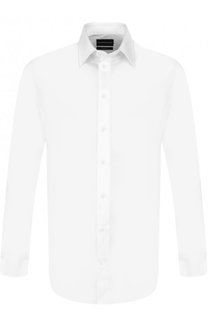 Хлопковая сорочка с воротником кент Emporio Armani