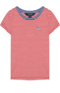 Футболка джерси в полоску с вышивкой Polo Ralph Lauren
