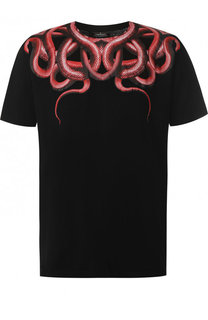 Хлопковая футболка с принтом Marcelo Burlon