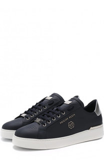 Кожаные кеды на шнуровке Philipp Plein