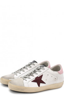 Кожаные кеды SuperStar с аппликацией Golden Goose Deluxe Brand
