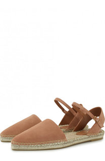 Замшевые эспадрильи с ремешками Emporio Armani